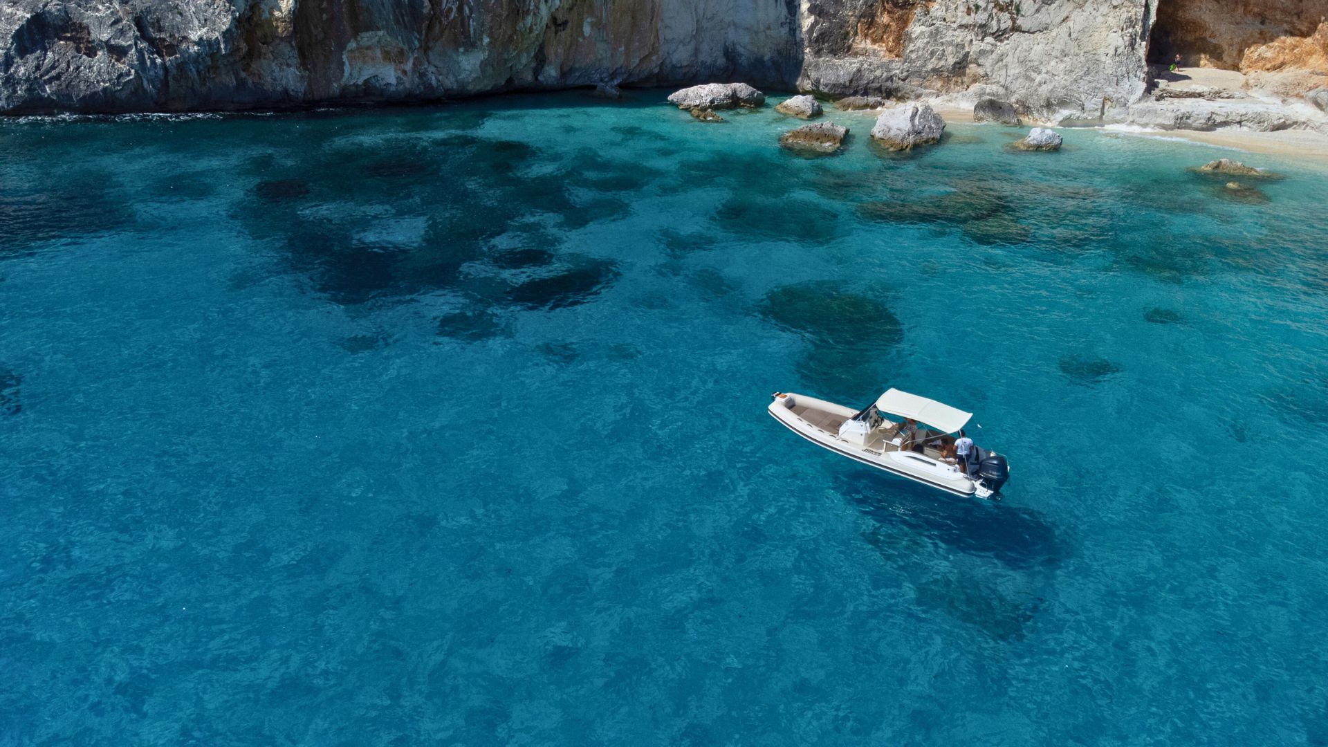 Crystal clear sea of the Gulf of Orosei