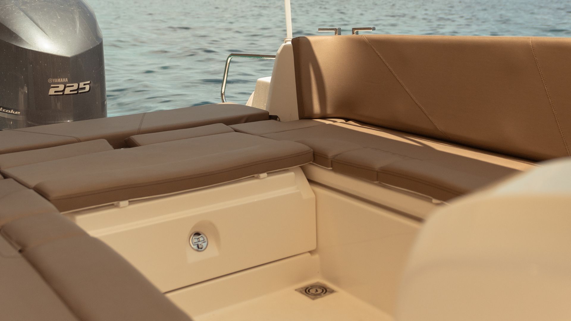 Interior of the dinghy at Cala Mariolu